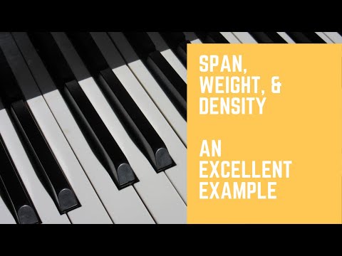 Excellent Example of Span, Weight, & Density