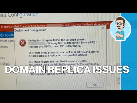 Verification of Replica Failed Domain Still Using FRS!
