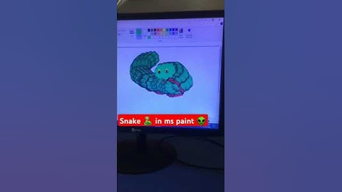 Snake 🐍 in ms paint 👽 #shorts #trending #snake
