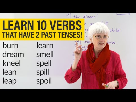 English Grammar & Spelling: VERBS with 2 PAST TENSES