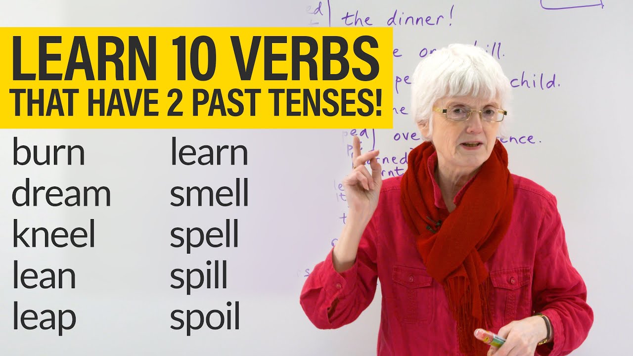 ⁣English Grammar & Spelling: VERBS with 2 PAST TENSES