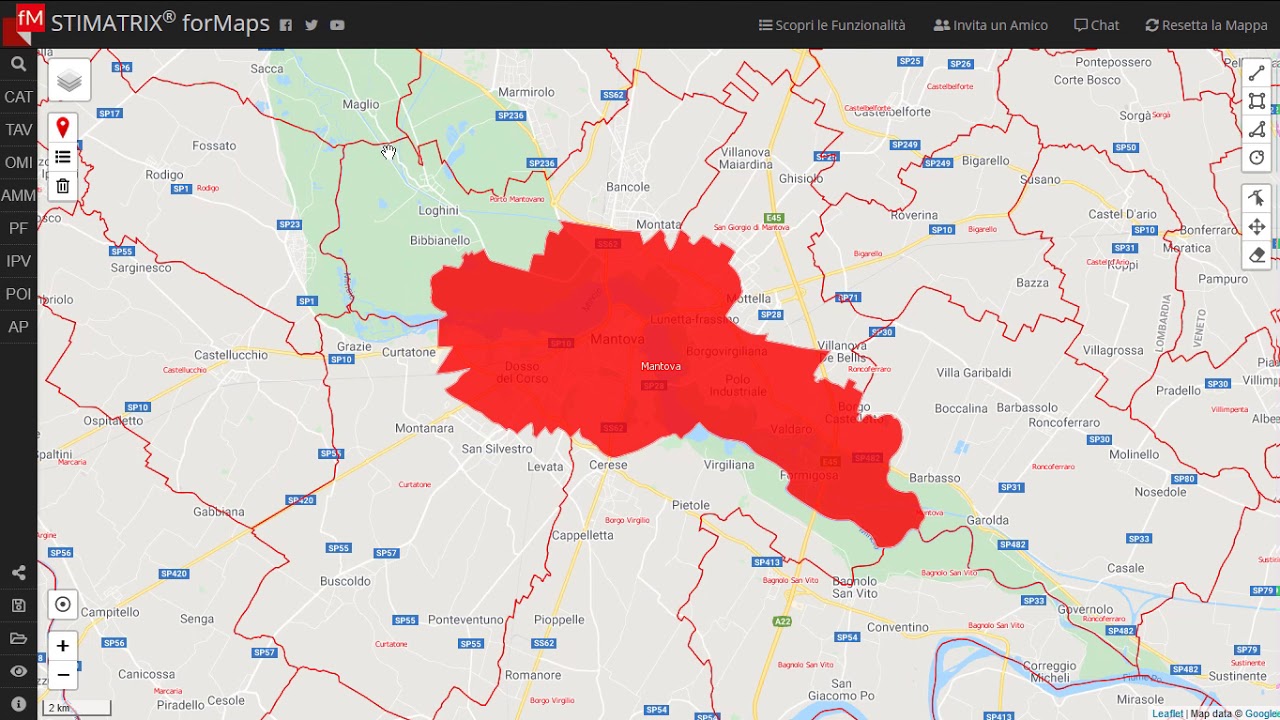 Evidenziare i confini comunali su mappa con STIMATRIX® forMaps - YouTube