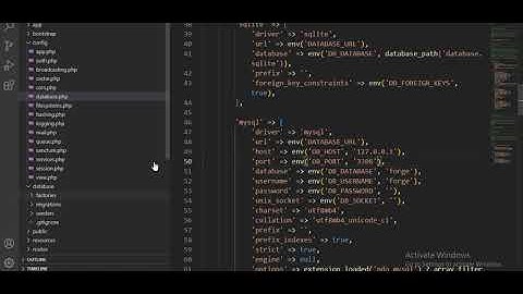 Laravel version 8 connect to Mysql database for beginner