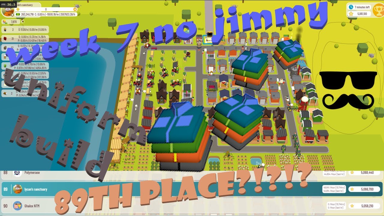 Town Star - WEEK 7 NO JIMMY - UNIFORMS BUILD -TOP 100