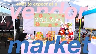 what to expect at a vendor market // arts & music festival craft fair, small business owner vlog