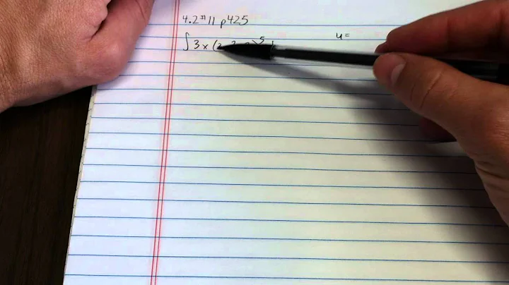 U-Substitution with an Indefinite Integral of Polynomials