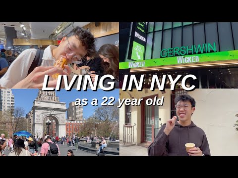 LIVING in NYC as a 22 YEAR OLD | famous restaurants, broadway, exploring New York City *NYC VLOG*