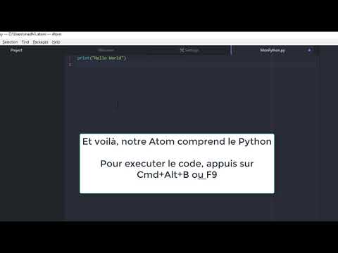 Configurer Atom pour Python
