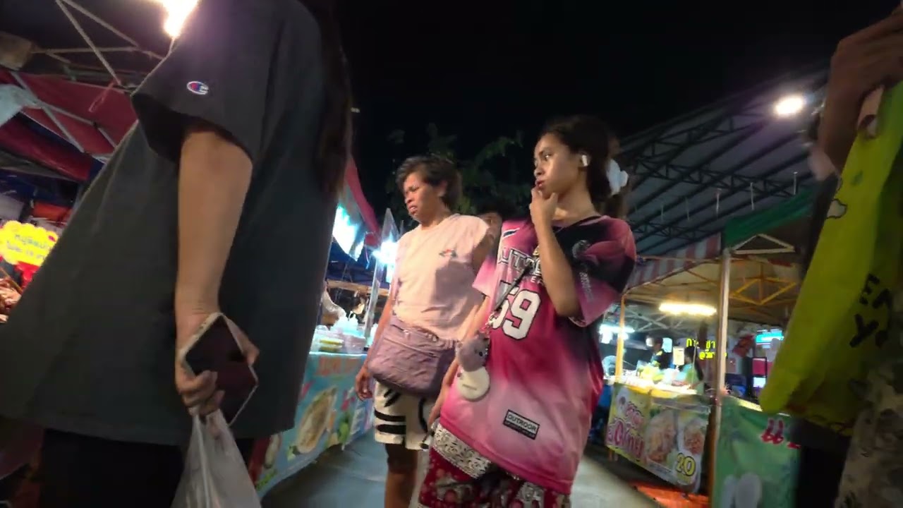 Bangkok Night Market tour โจ๏ธ #thailandnightlife #streetfoodthailand