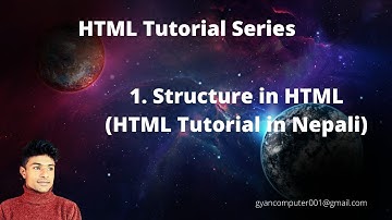 HTML in Nepali: Basic structure of HTML tutorial #1