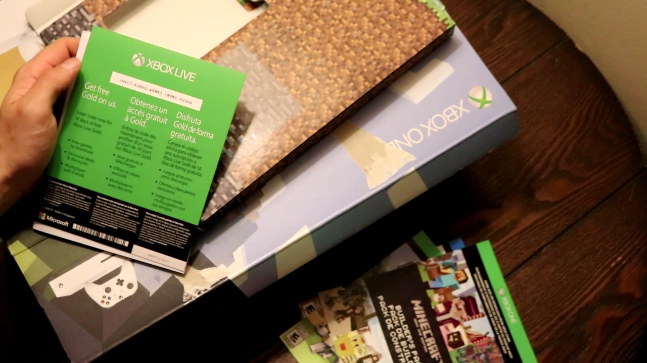 Xbox One S Minecraft Bundle - Unboxing - YouTube