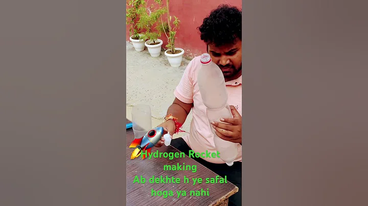 Hydrogen rocket making process ( second generation)#viral #science #scienceexperiment #chandrayaan3