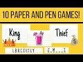 10 Paper and Pen Games | Fun time without Electronic Gadgets