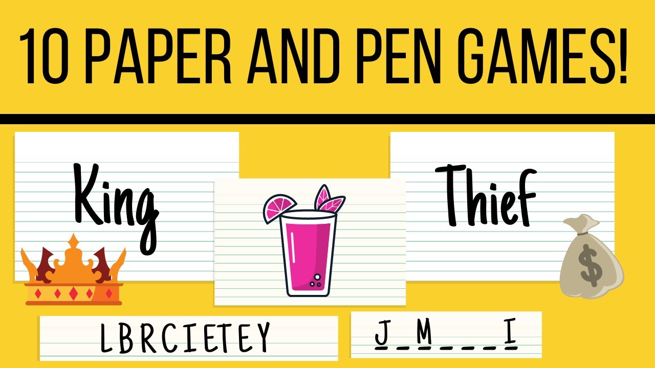 10 Pen and Paper Games