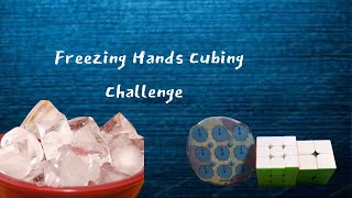 FREEZING Hands Cubing Challenge