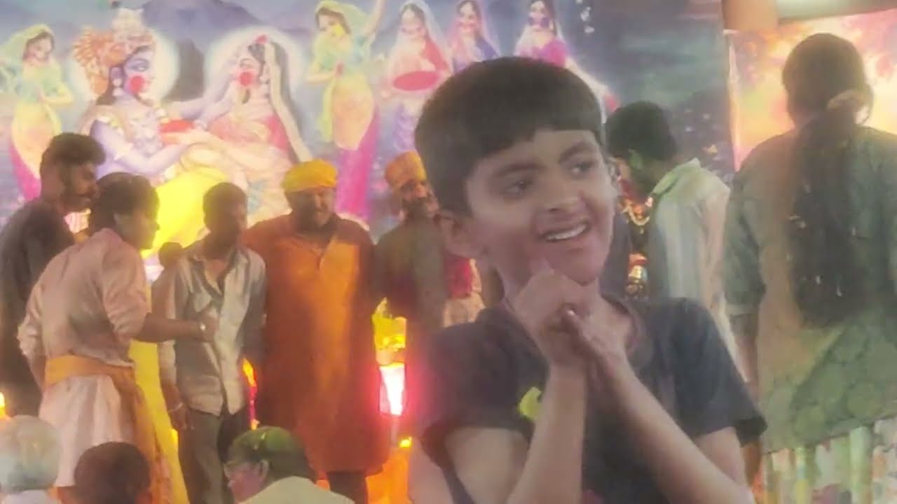 राधा संग होली नंदलाल खेलते #जय श्री कृष्णा 🗾🙏🎎🐛🪱💥🛕