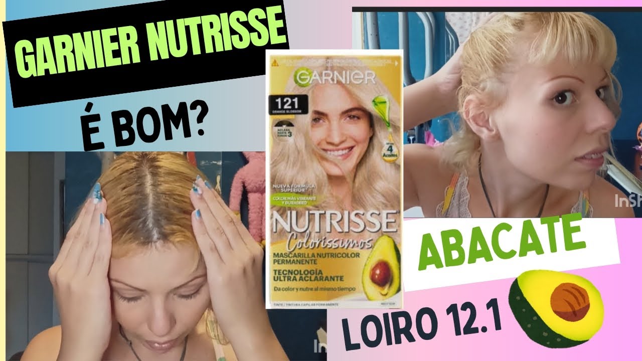 Retoque de Raíz com Tintura Garnier Nutrisse 12.1