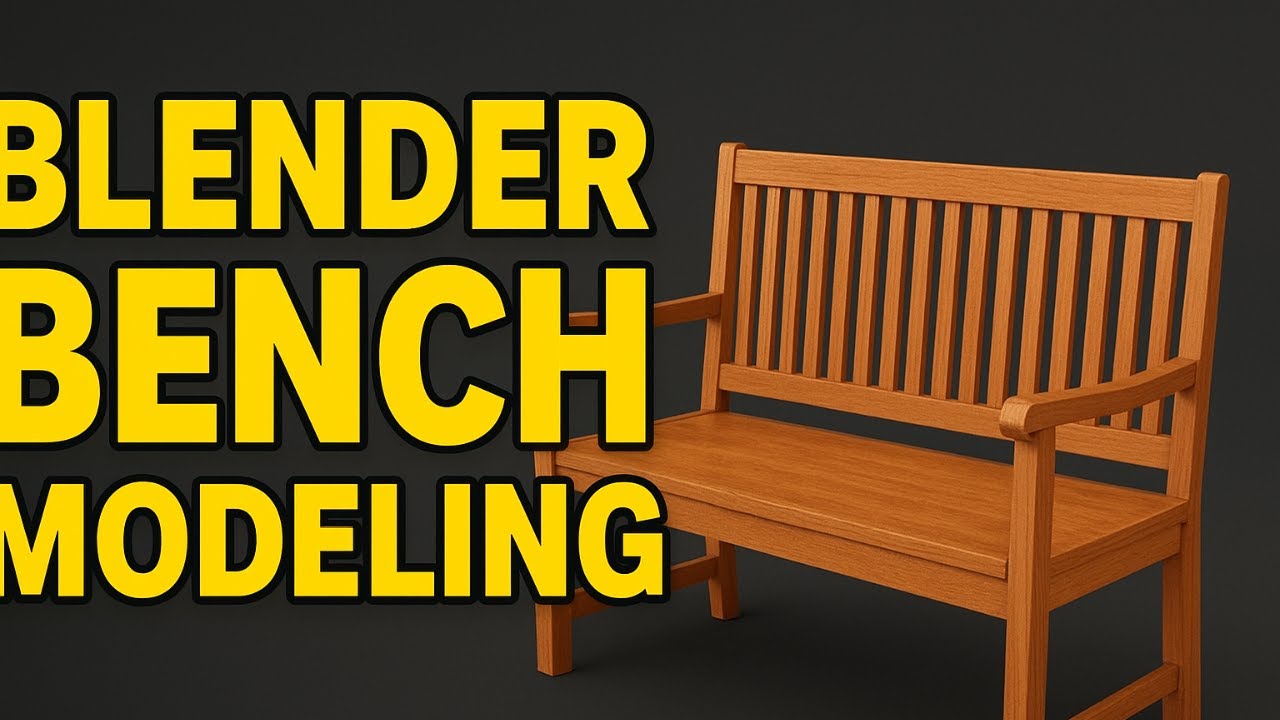 Blender Bench Modeling Tutorial | Easy 3D Furniture Design