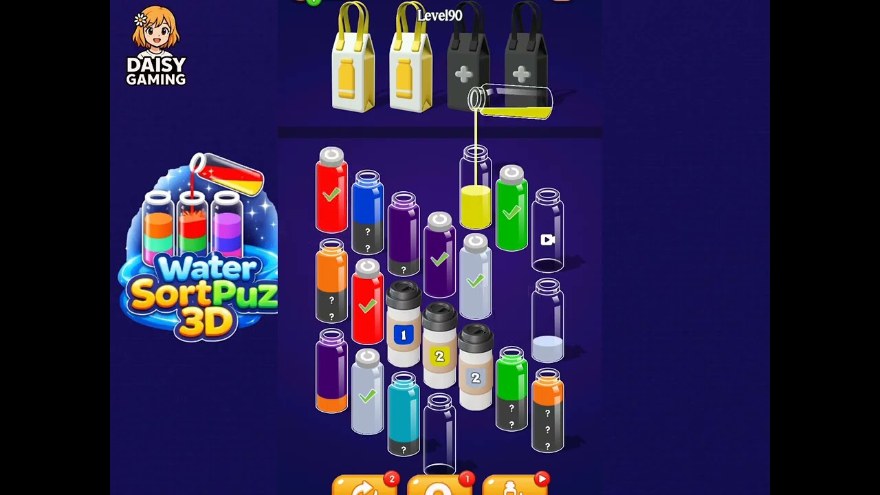 Water SortPuz 3D Level 90 Walkthrough