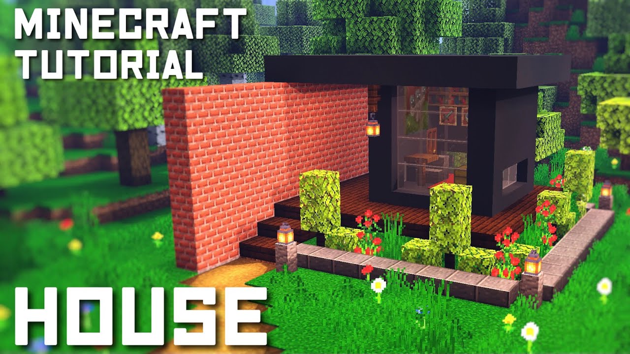 マインクラフト 簡単に作れるモダンハウスの作り方 マイクラ建築講座 Minecraft Summary マイクラ動画