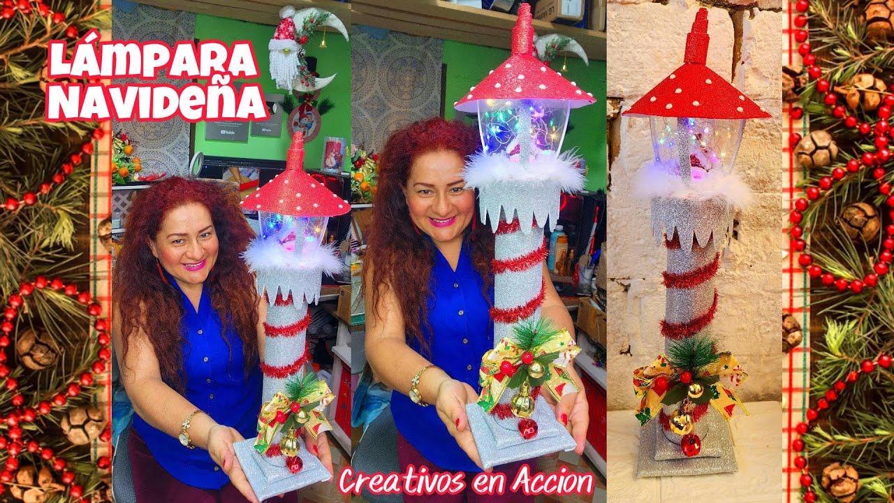 TRANSFORMA Simples CARTONES RECICLADOS ♻️ en GIGANTE LÁMPARA NAVIDEÑA 🎄Amarás el Resultado? 😍✨