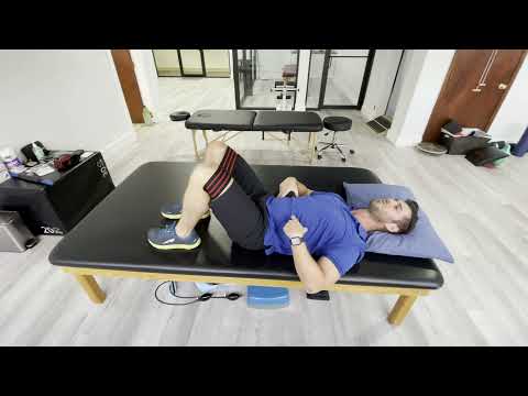 Hip abduction (supine hook lying with hip circle)