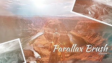 parallax brush slideshow | After effects template
