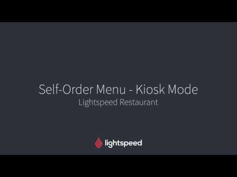 Self Order Menu - Kiosk Mode