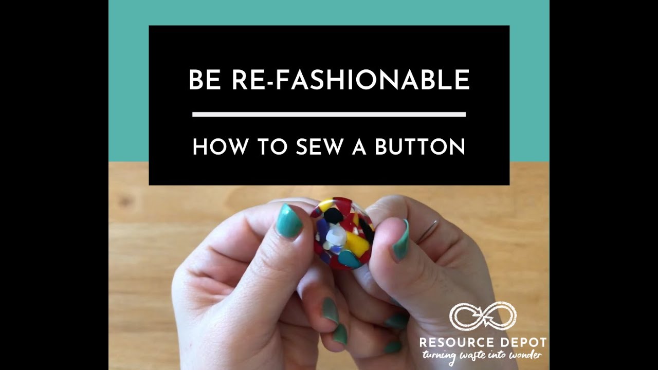 How to Sew a Button YouTube