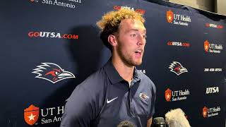 UTSA TE Houston Thomas Post Practice Interview 8.13.25