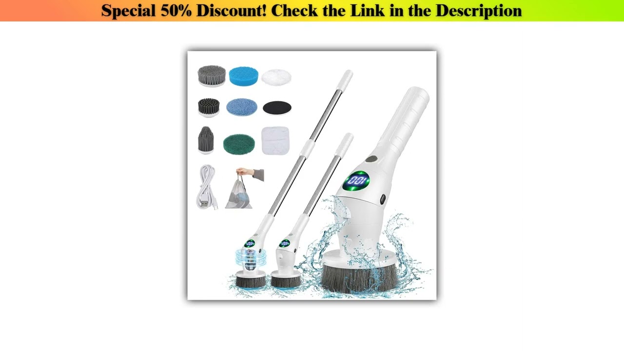 Best Seller Electric Cleaning Brush 8 in 1 Multifunctional Household Wireless Rotatable Cleaning Br