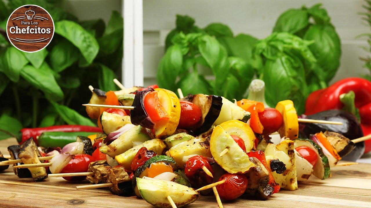 Brochetas De Verduras Al Grill YouTube