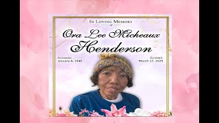 Ora Henderson Memorial Slideshow