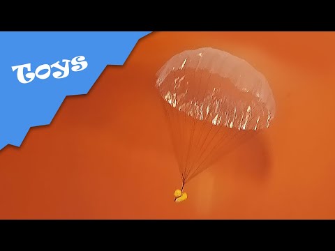 How to make indoor parachute from plastic bag that fly for long duration