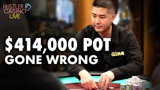 Andy Stacks $414,000 Pot Gone Wrong - Hustler Casino Live screenshot 3