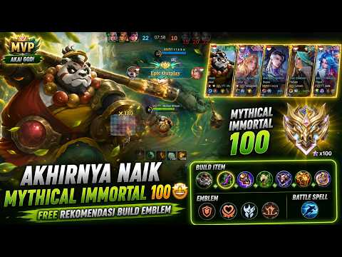 AKAI GAMEPLAY DETIK DETIK NAIK MYTHICAL IMMORTAL CUY🔥MOBILE LEGENDS BANG BANG