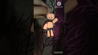 Diy clay charm for school beg #diy #cute #aesthetic #claycraft #doll #craftee