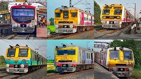 [ 7 in 1] Beautiful Looking Colourful Amazing Liveries Modern & Old Conventional EMU Local Trains