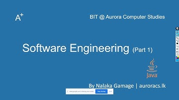 Software Engineering -  ( Part 1 of the Revision )  - BIT Degree, Semester 3