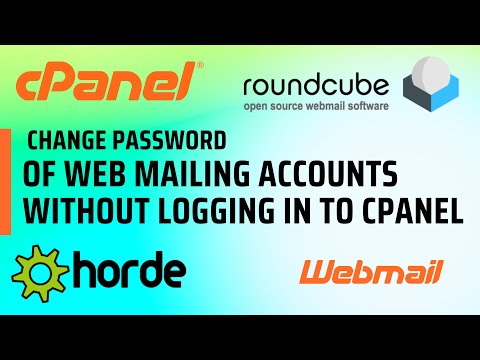 How to change webmail account password without logging in to cPanel