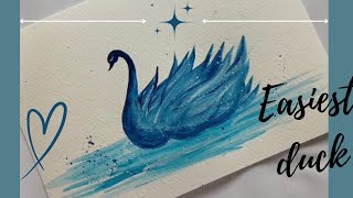 I bet you can't paint this💯😳| EASIEST DUCK | STEP BY STEP TUTORIAL