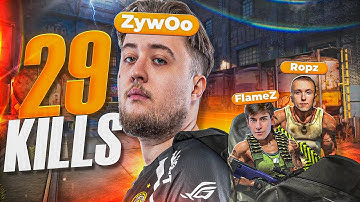 ZYWOO CARRYING ROPZ & FLAMEZ ON FACEIT?! (+29 KILLS)