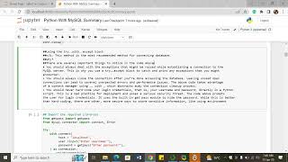 Python Integration with MySQL