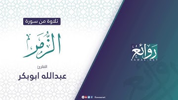 القارئ عبدالله ابو بكر ماتيسر من سورة الزمر