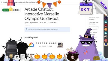 Arcade Chatbot: Interactive Marseille Olympic Guide-bot #2025 | #arc132-genai |#qwiklabs |#Solution
