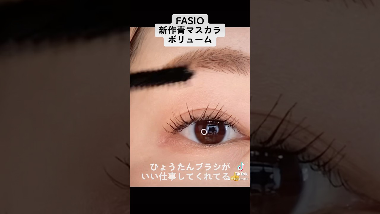 ファシオウルトラWPマスカラボリュームタイプ塗ってみた