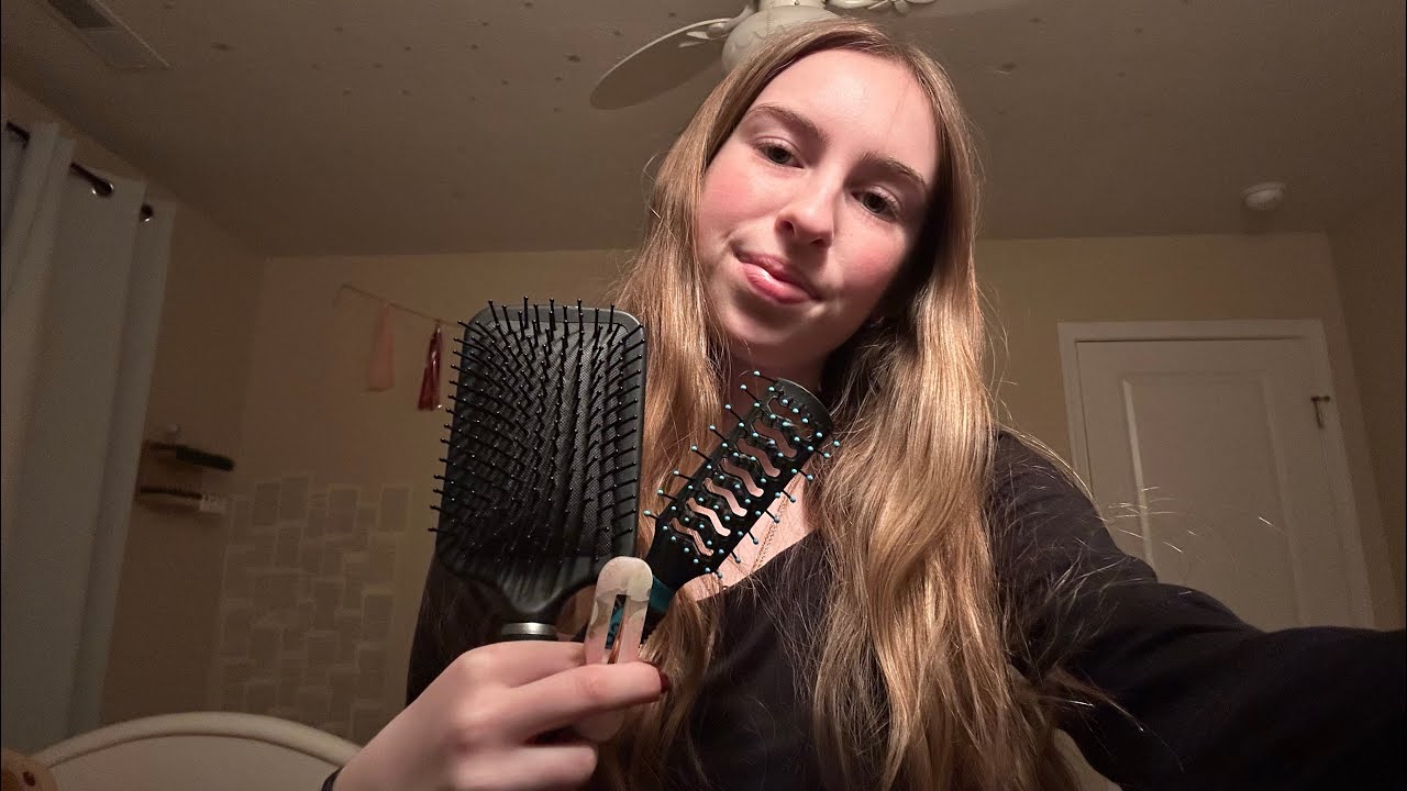 Brushing and Curling Your Hair ASMR