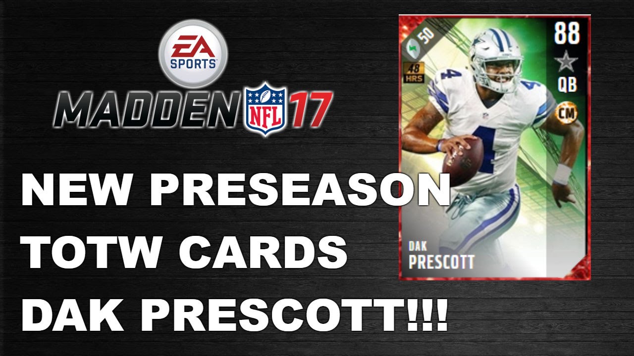 MUT 17 New TOTW Cards!! Legend Bundle | 88 DAK PRESCOTT!!!