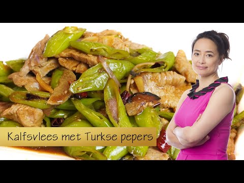 Kalfsvlees met Turkse pepers