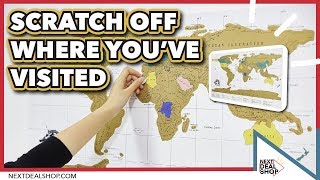 Scratch Off Where You've Visited - World Scratch Map - Next Deal Shop